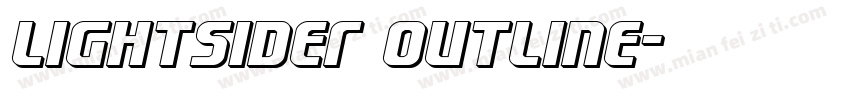 Lightsider Outline字体转换